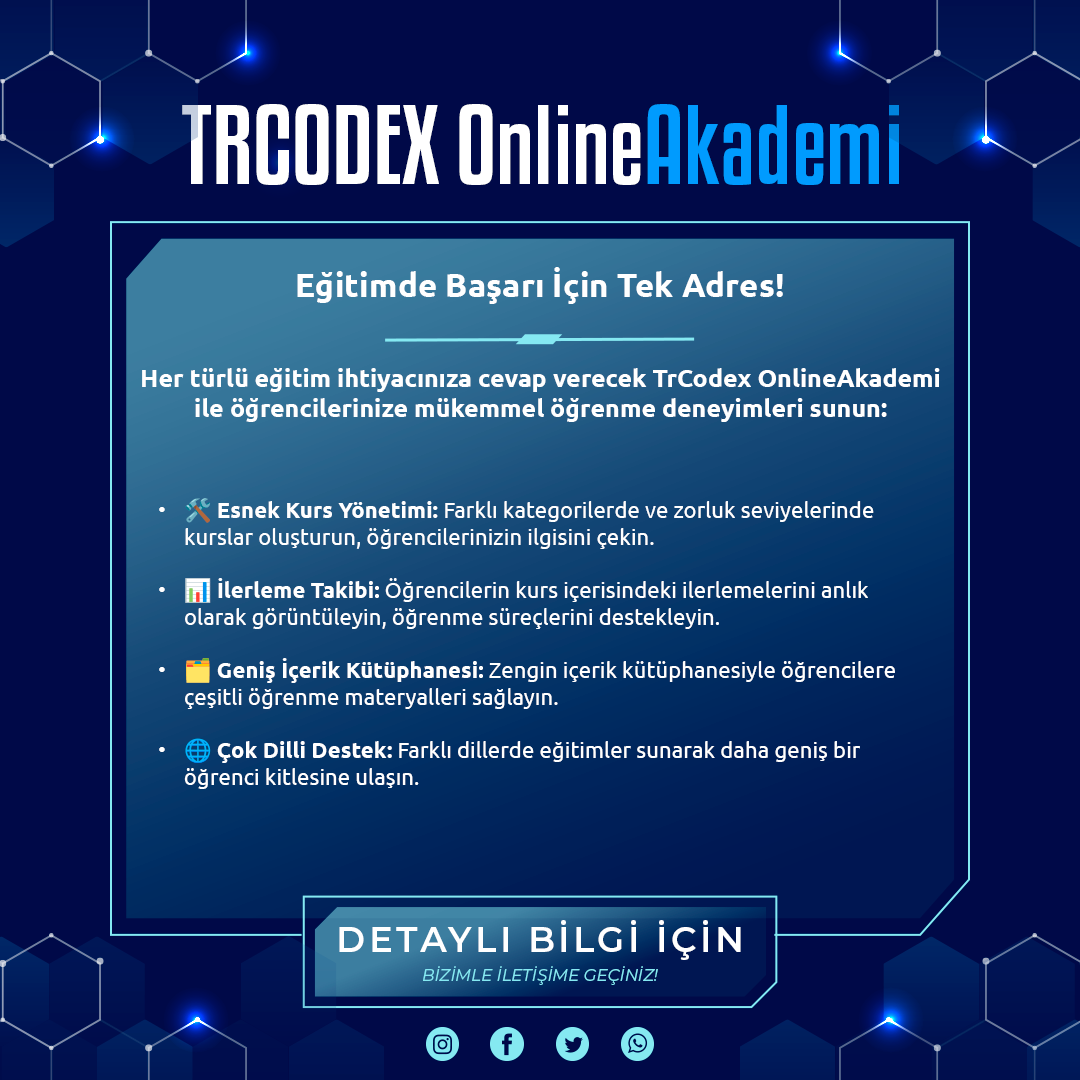 OnlineAkademi - Online Eğitim - Kurs Yazılım Sistemi - Görsel 5